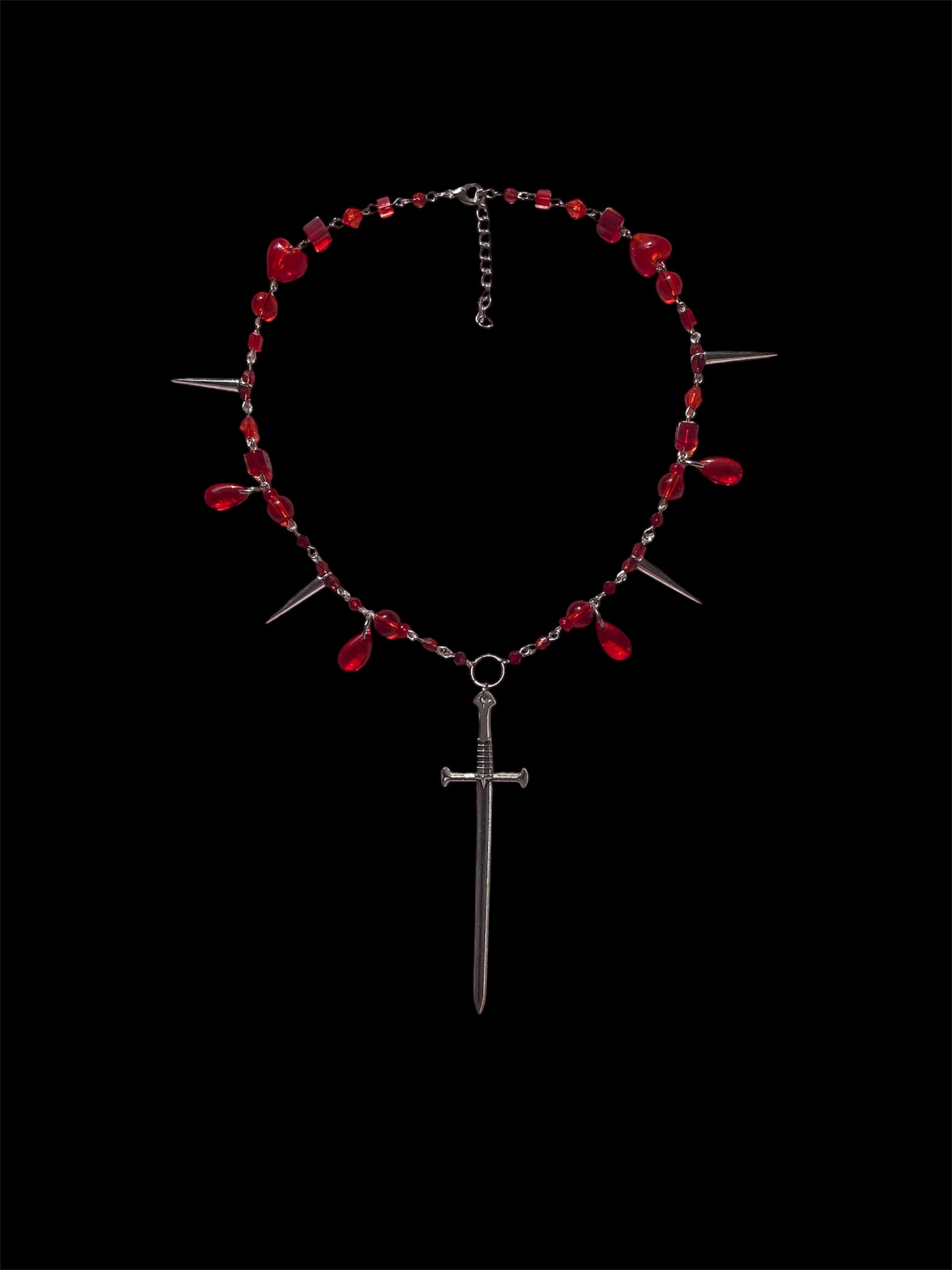 Fall on your sword necklace